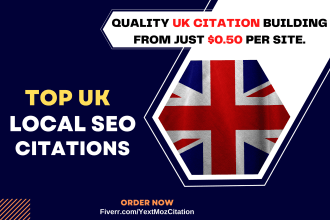 boost your local SEO with 120 high quality citations for UK businesses