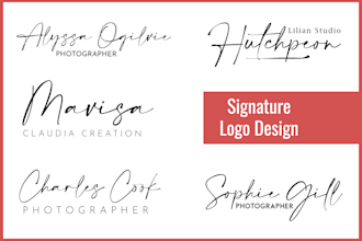 create eyecatching signature business logo