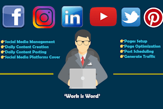 be your social media manager and marketing strategist
