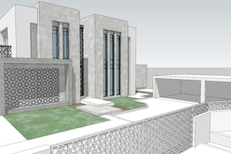 create sketchup and revit floor models with stunning renders