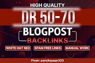 make high dr dofollow backlinks