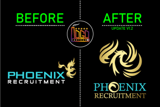 redesign edit or update your existing logo creatively