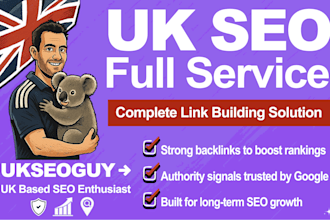 provide full UK SEO service with link building and citations