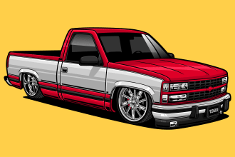 design amazing vector cartoon car illustration