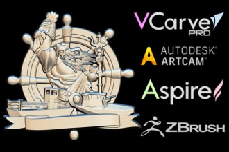 do 3d cnc modeling and digital sculpting