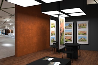 elevate your brand with 3d render stalls and kiosks in 3d