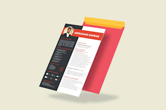 design professional resume, CV, cover letter
