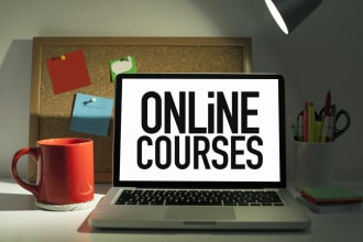 create online course outline lesson plan and content