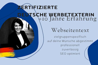 write german website content