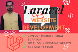develop, fix or debug your web application in laravel or php