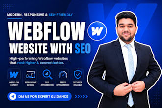 design or redesign an SEO friendly webflow website
