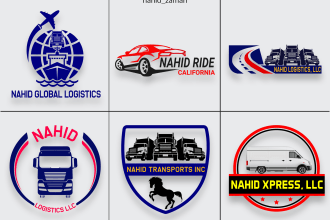 do unique transport, trucking, and logistic logo