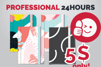 design custom planner, agenda, notebook cover