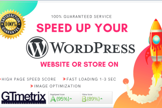 speed up and optimize your wordpress website for gtmetrix score