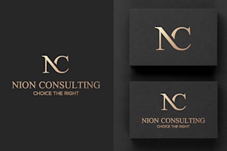design letter minimalist luxury monogram and fashion brand logo