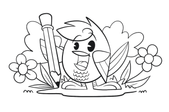 draw unique digital coloring book pages for children