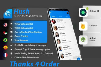 develop chat app with audio and video calling