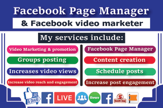 be your facebook page manager and marketing assistant
