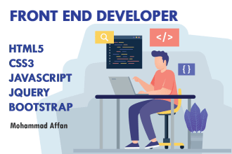 build modern static  user friendly front end website