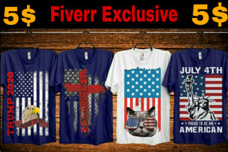 do flag tshirt design of any country in 5 hours