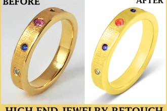 do high end jewelry retouching with photoshop