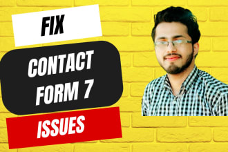 create or fix wordpress contact form 7 issues quickly