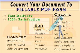 make fillable PDF form