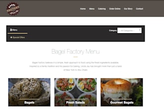 design responsive restaurant wordpress website