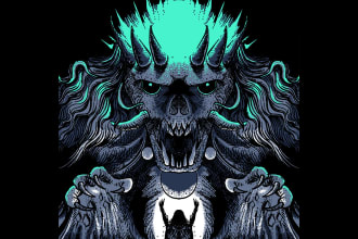 draw awesome dark art horror album cover illustrations
