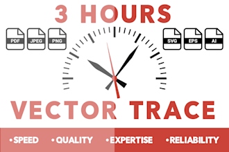 vector trace or retrace any image or logo