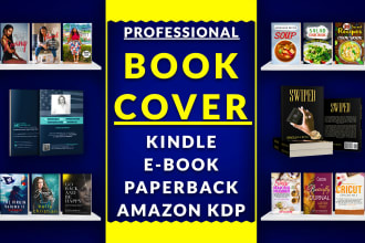 professional book cover design, kindle book cover design, amazon kdp book cover