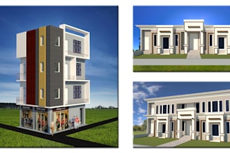 create 3d model and render images