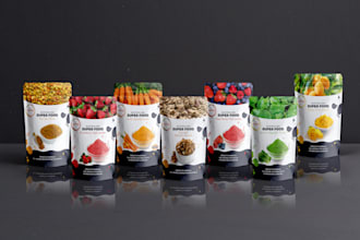 create a product packaging and label design