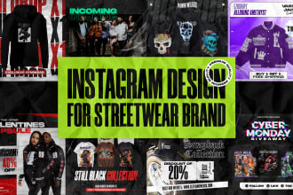 design premium quality instagram post for streetwear brand