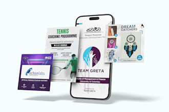 do modern social media posts and flyers