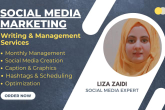 write your social media marketing content