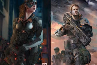 draw realistic character concepts