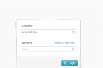 make login panel form in PHP