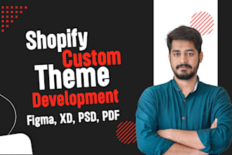 make shopify website from PSD, xd, ai, figma, sketch designs