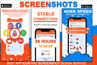 make app screenshots for play store and app store