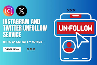 unfollow your instagram and twitter followings very fast
