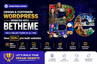 create a custom wordpress website using betheme