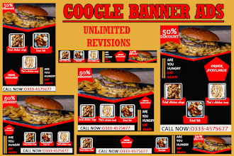 create an attractive professional google banner ads
