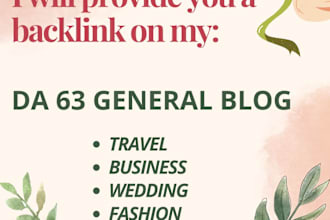 provide a backlink on my general da 65 site