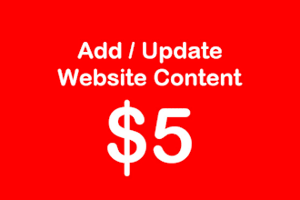 add or update website content