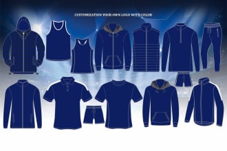 do custom design apparel, jersey, hoodie, tshirt sublimation and illustration