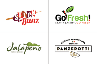 do unique resturant and food logo design