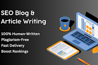 write SEO optimized articles and blog posts to boost traffic