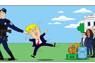 create trump cartoons and tee designs