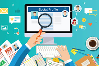 do 110 HQ social media profile creation backlilnk